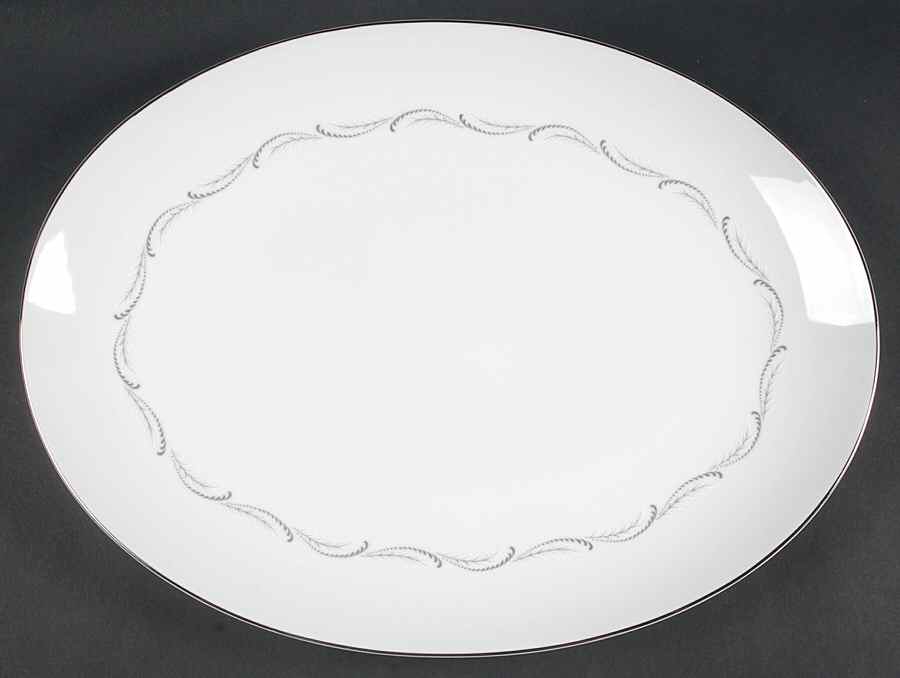 Odette 16" Oval Serving Platter by Mikasa-1