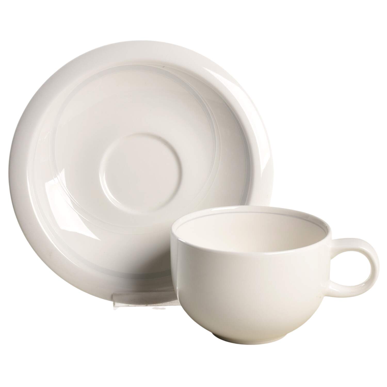 Off Center Flat Cup & Saucer Set by Mikasa-1