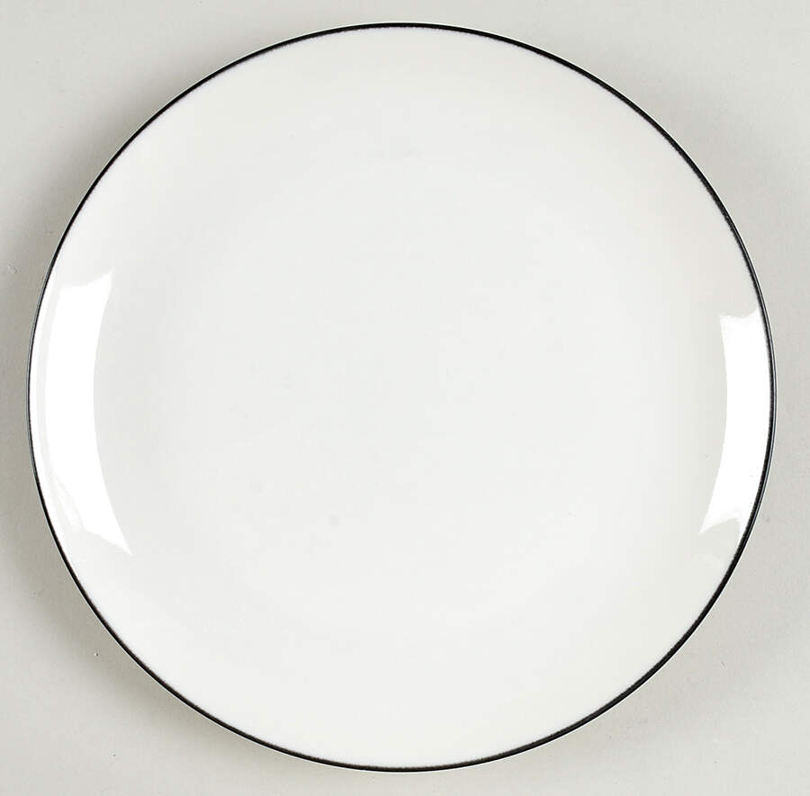 Olympia Black Salad Plate by Mikasa-1