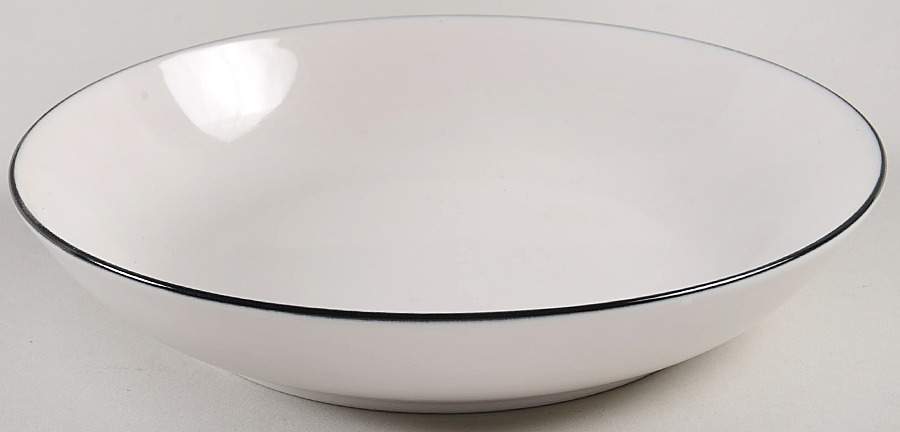 Olympia Black Coupe Soup Bowl by Mikasa-1