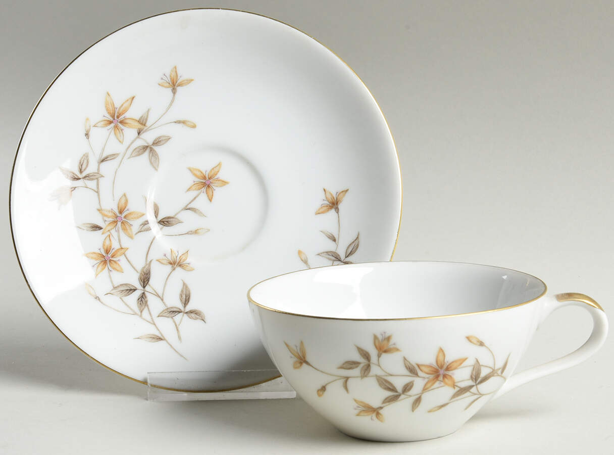 Olivia Flat Cup & Saucer Set by Mikasa-1