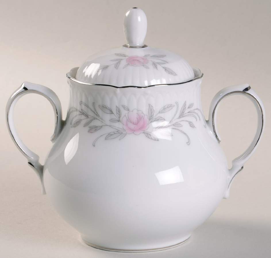 Old Orchid Sugar Bowl & Lid by Mikasa-1