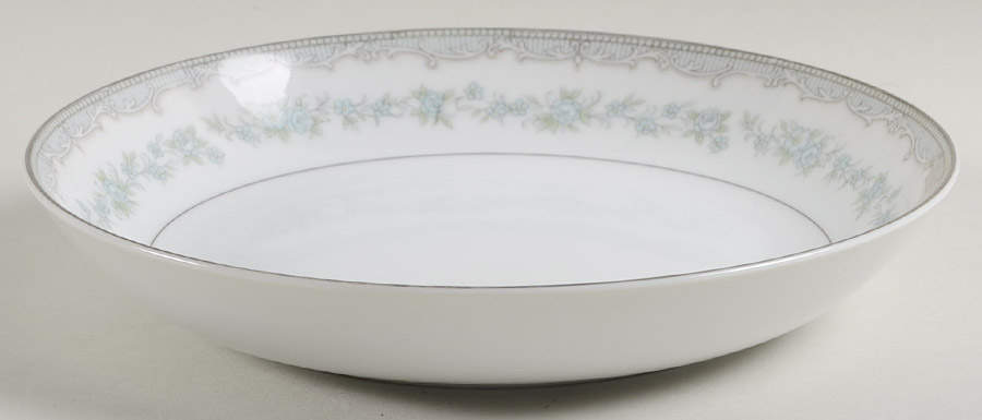 Olympia (Blue Floral Desgn) Coupe Soup Bowl by Mikasa-1