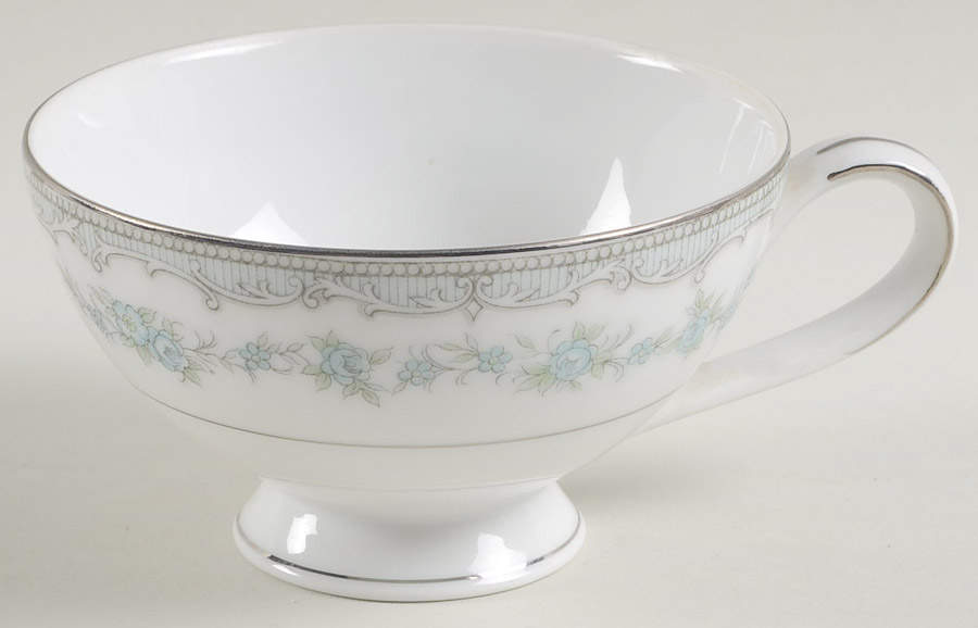 Olympia (Blue Floral Desgn) Footed Cup by Mikasa-1