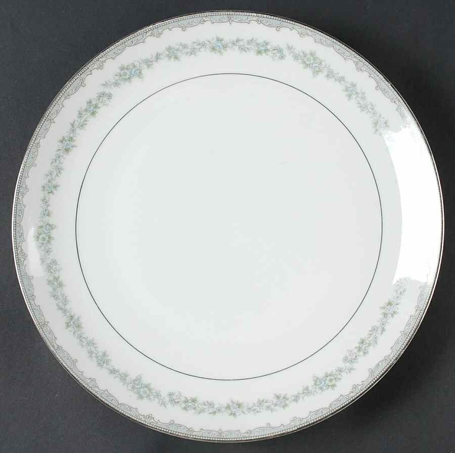 Olympia (Blue Floral Desgn) 11" Chop Plate (Round Platter) by Mikasa-1