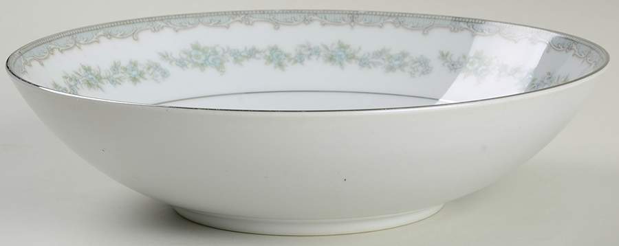 Olympia (Blue Floral Desgn) 9" Round Vegetable Bowl by Mikasa-1