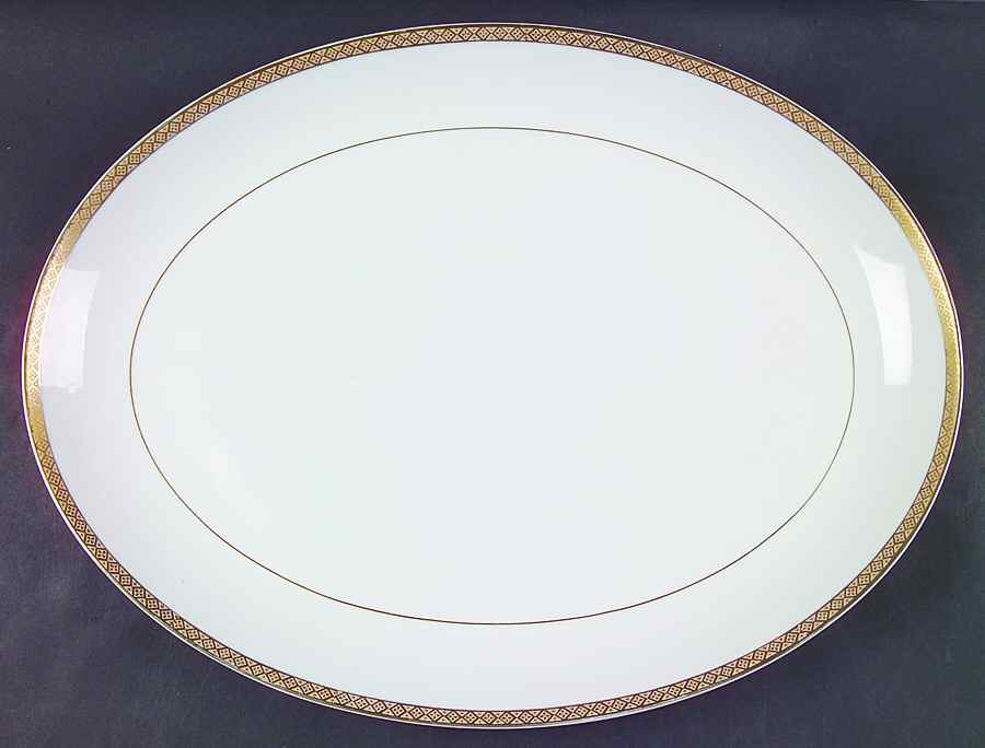 Olympus 16" Oval Serving Platter by Mikasa-1