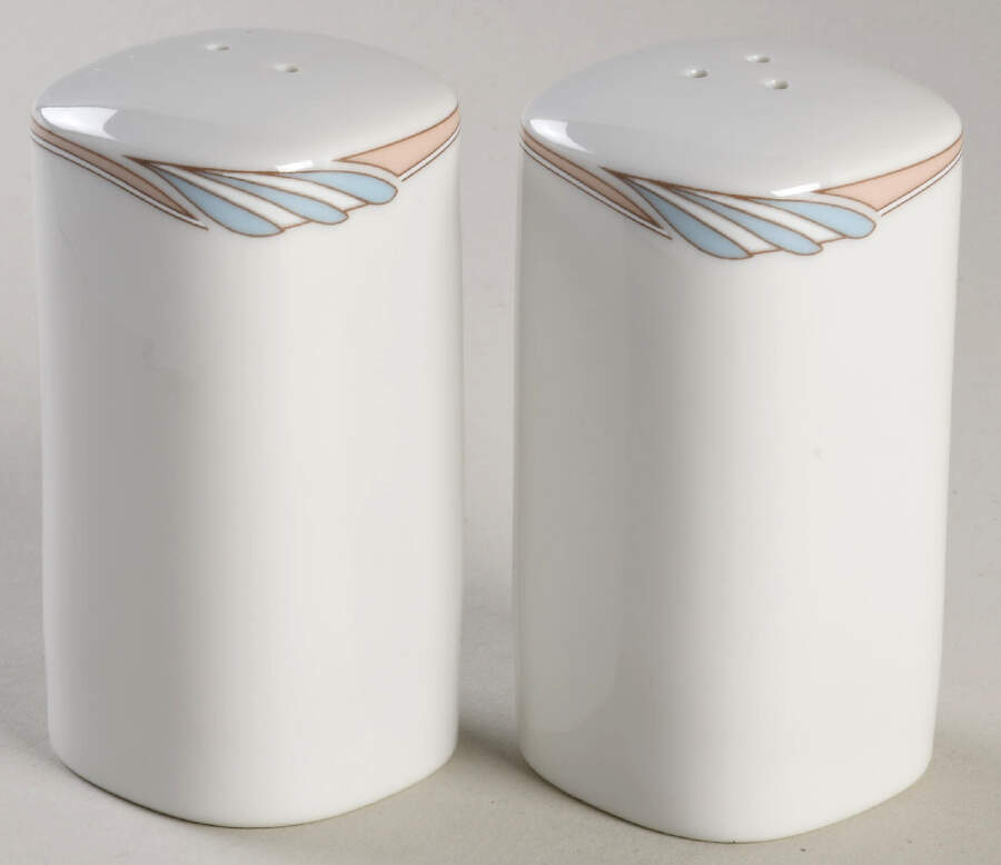 Omega Blue Peach Salt & Pepper Set by Mikasa-1