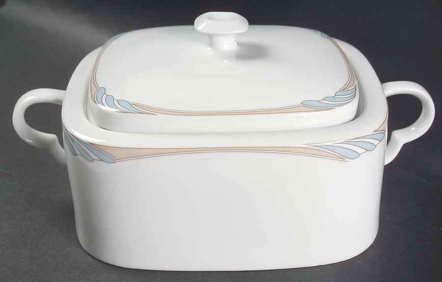 Omega Blue Peach Round Covered Vegetable by Mikasa-1