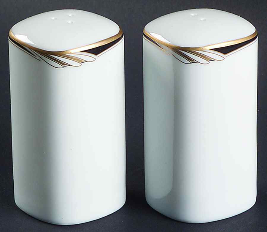 Omega White Black Salt & Pepper Set by Mikasa-1