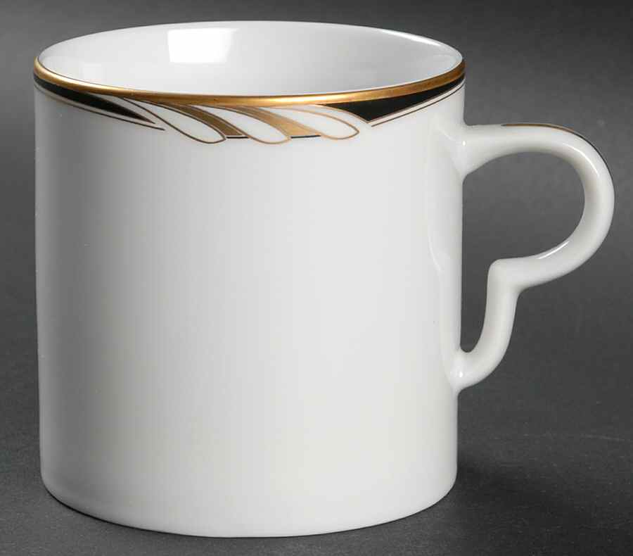 Omega White Black Flat Cup by Mikasa-1