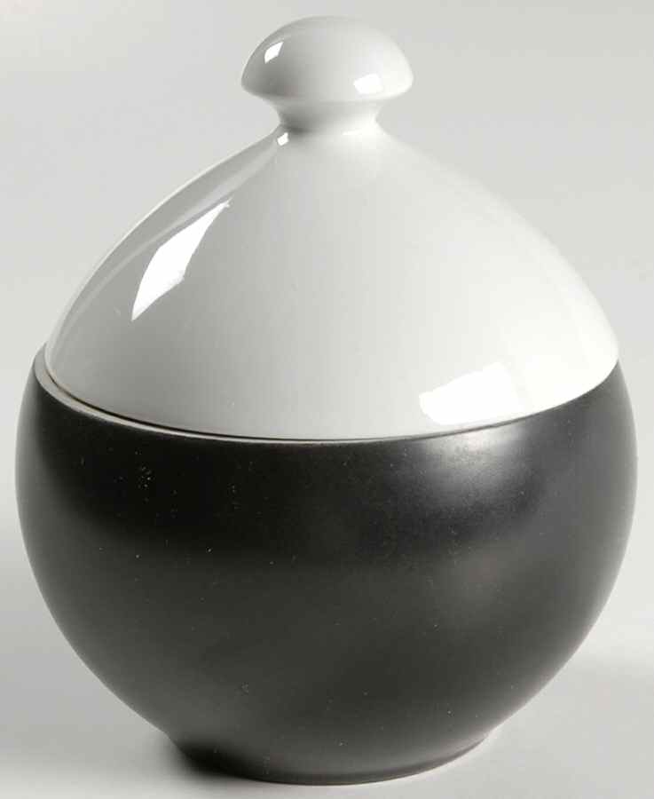 Onyx Sugar Bowl & Lid by Mikasa-1