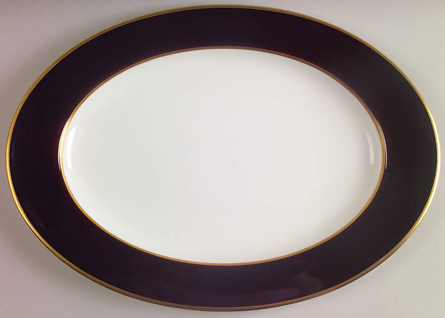 Onyx 15" Oval Serving Platter by Mikasa-1