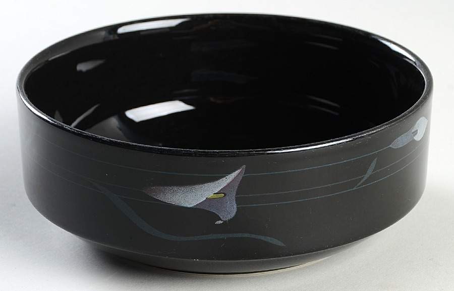 Opus Black Coupe Cereal Bowl by Mikasa-1