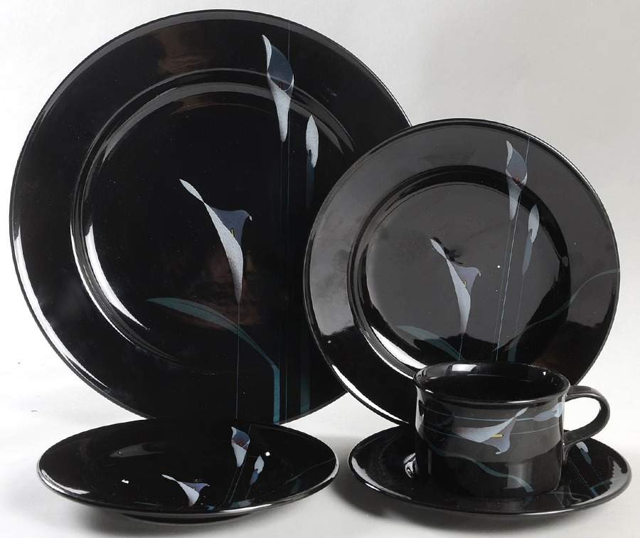Opus Black 5 Piece Place Setting by Mikasa-1