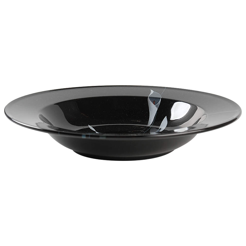 Opus Black Large Rim Soup Bowl by Mikasa-1