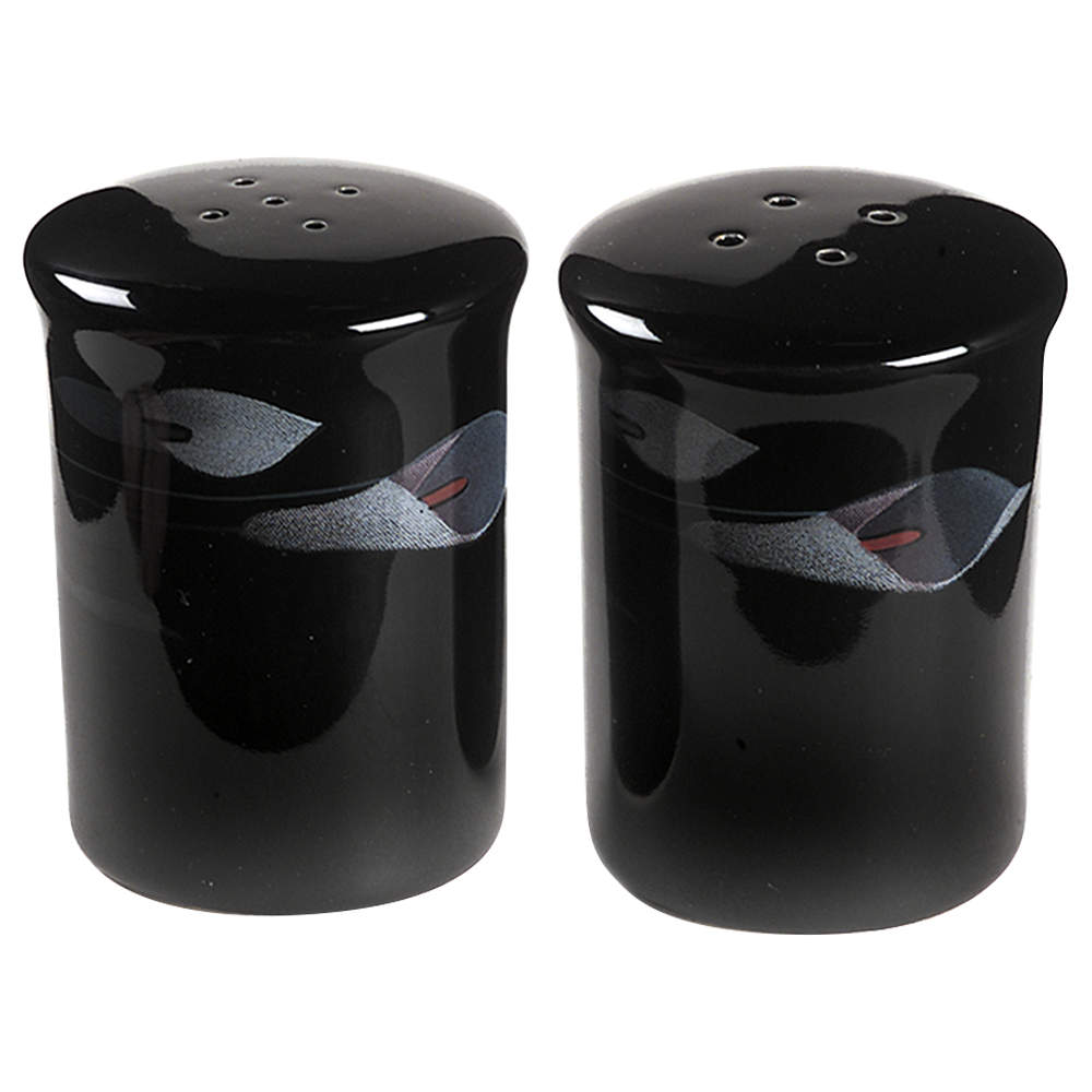 Opus Black Salt & Pepper Set by Mikasa-1