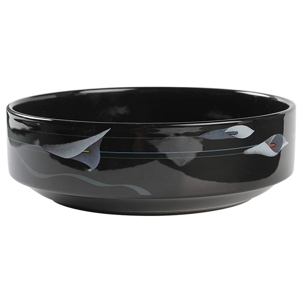 Opus Black 8" Round Vegetable Bowl by Mikasa-1