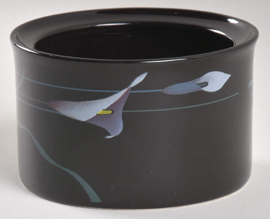 Opus Black Sugar Bowl No Lid by Mikasa-1
