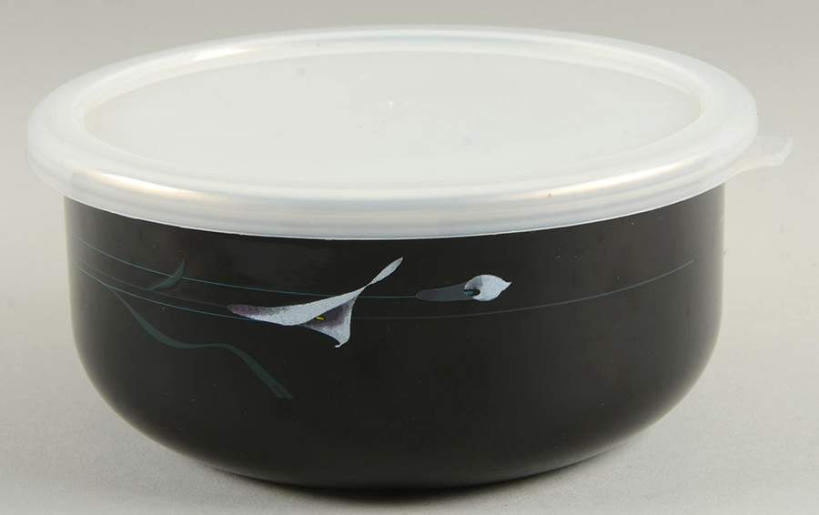 Opus Black 6" Metal Mixing Bowl & Plastic Lid by Mikasa-1