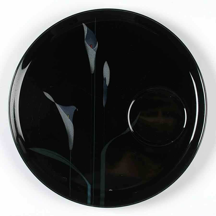 Opus Black Crudite, Plate Only by Mikasa-1