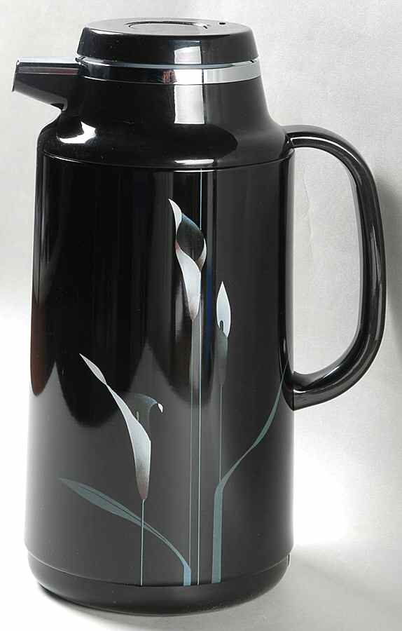 Opus Black Plastic Thermos/Carafe & Lid by Mikasa-1