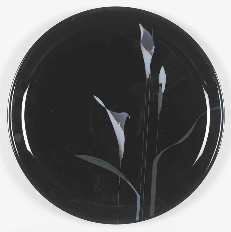 Opus Black Party/Serving/Chip & Dip Plate by Mikasa-1