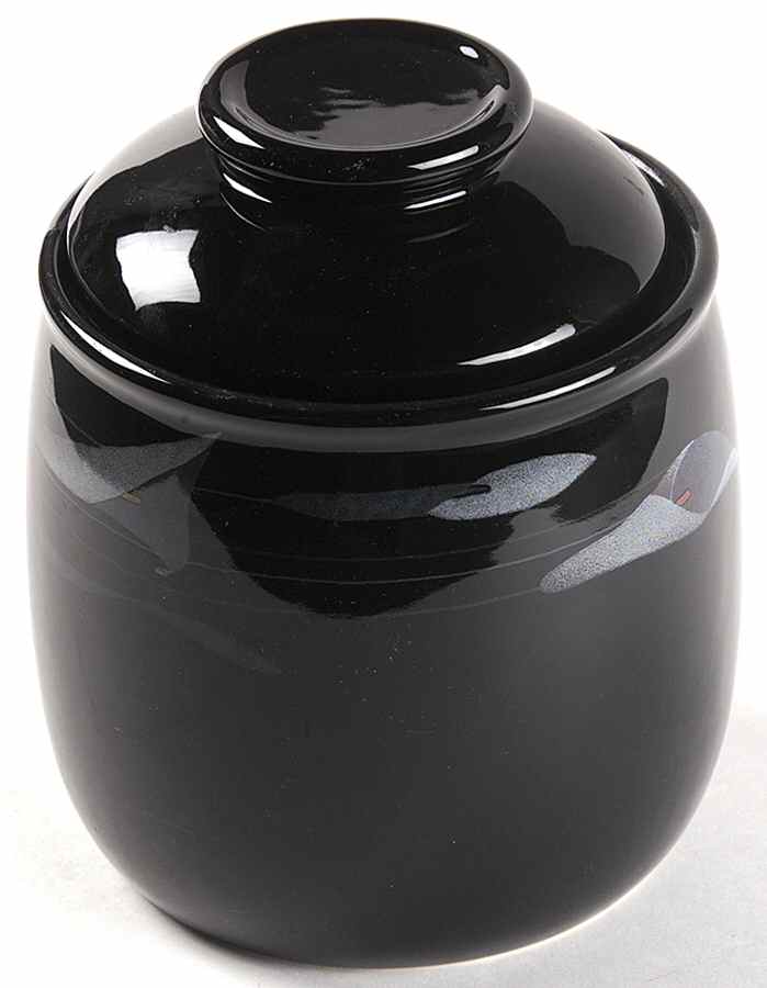 Opus Black Medium Canister & Lid by Mikasa-1