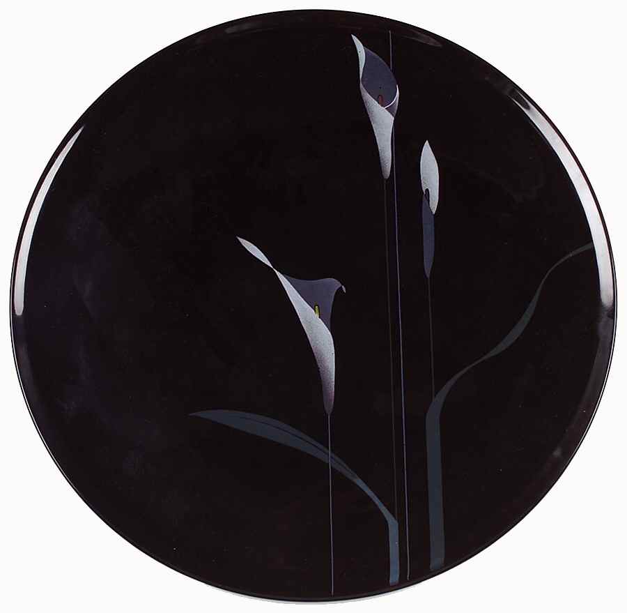 Opus Black Cake Plate by Mikasa-1