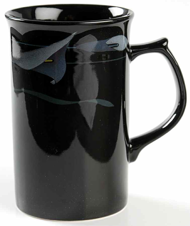 Opus Black Cappuccino Mug by Mikasa-1