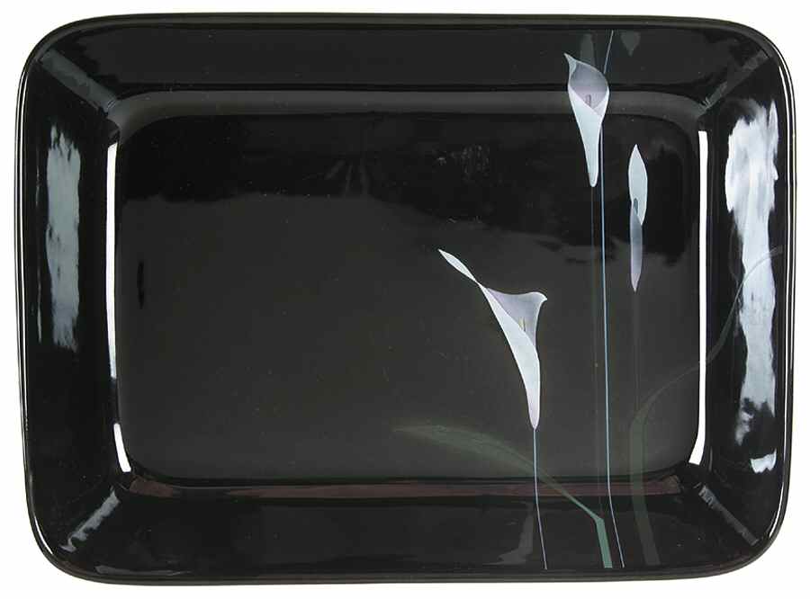 Opus Black 12" Rectangular Baker by Mikasa-1