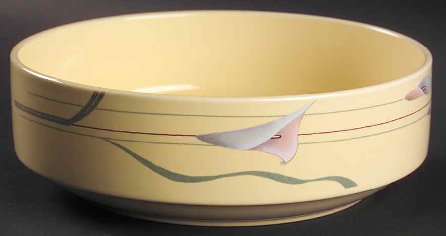 Opus Yellow 8" Round Vegetable Bowl by Mikasa-1