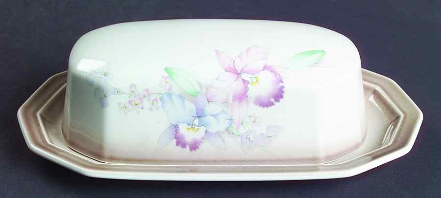 Orchids 1/4 Lb Covered Butter by Mikasa-1
