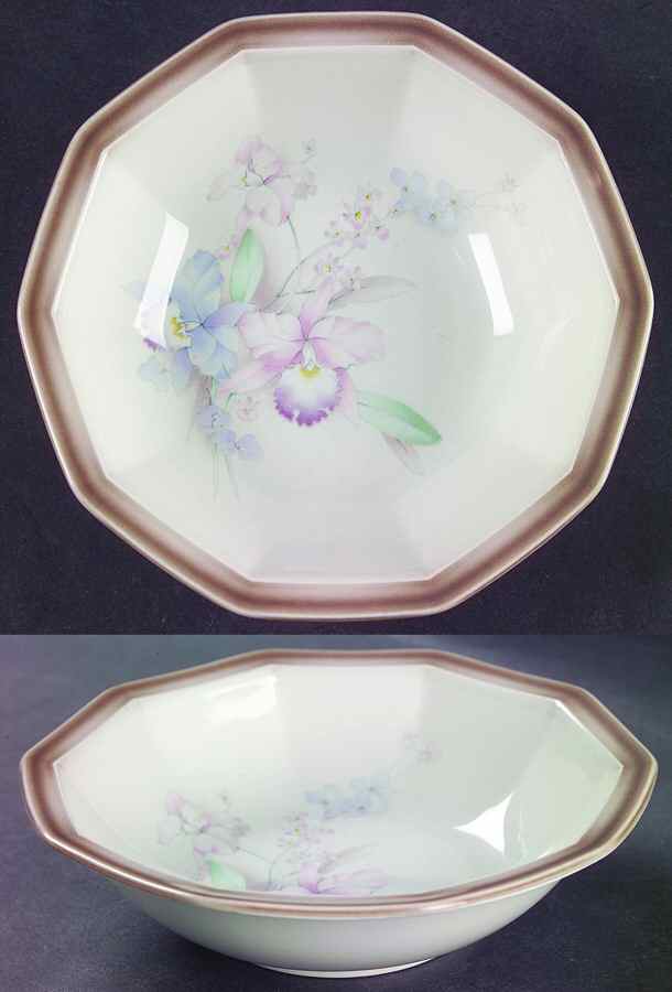 Orchids Rim Cereal Bowl by Mikasa-1
