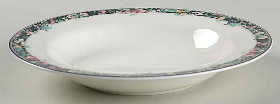 Orchard Mural Rim Soup Bowl by Mikasa-1
