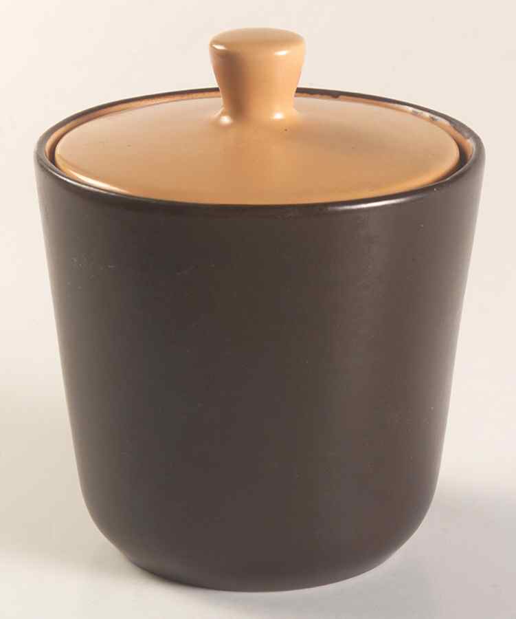 Orange Sherbet Sugar Bowl & Lid by Mikasa-1