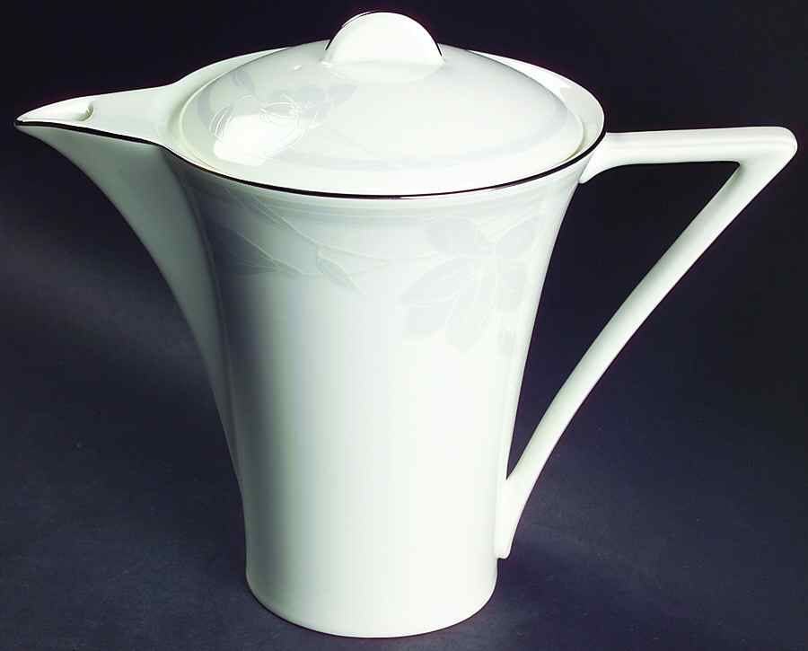 Ovation White Coffee Pot & Lid by Mikasa-1