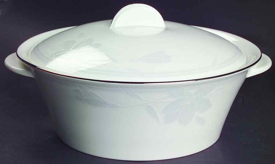 Ovation White Round Covered Vegetable by Mikasa-1