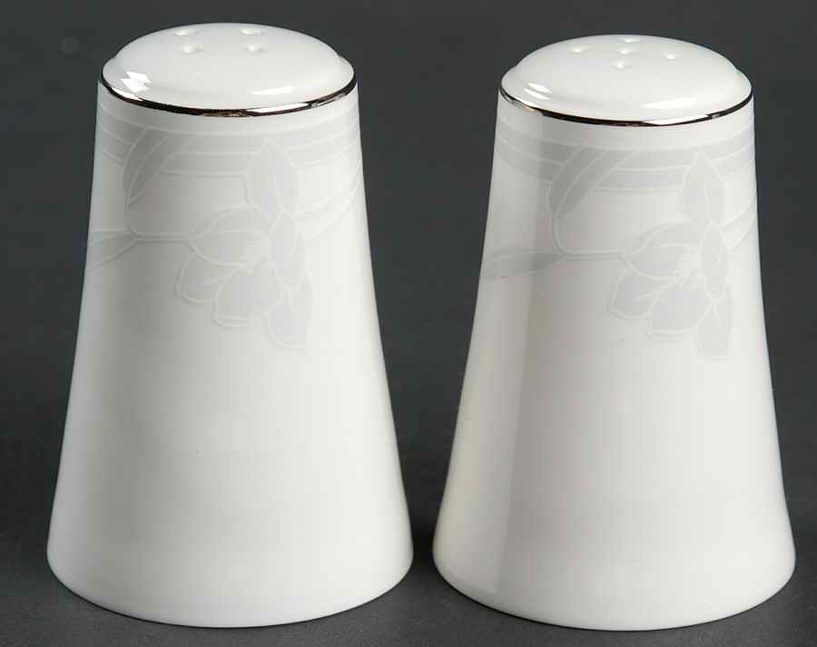 Ovation White Salt & Pepper Set by Mikasa-1