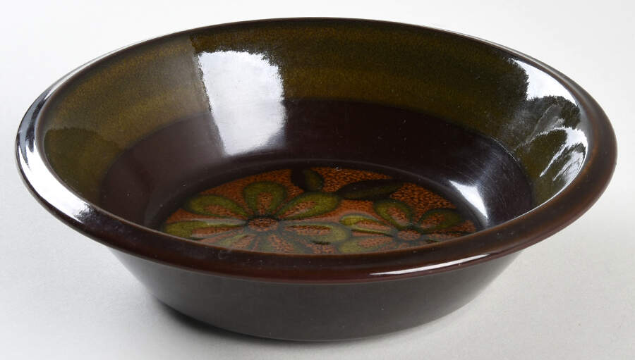 Ovation Brown & Green Coupe Cereal Bowl by Mikasa-1
