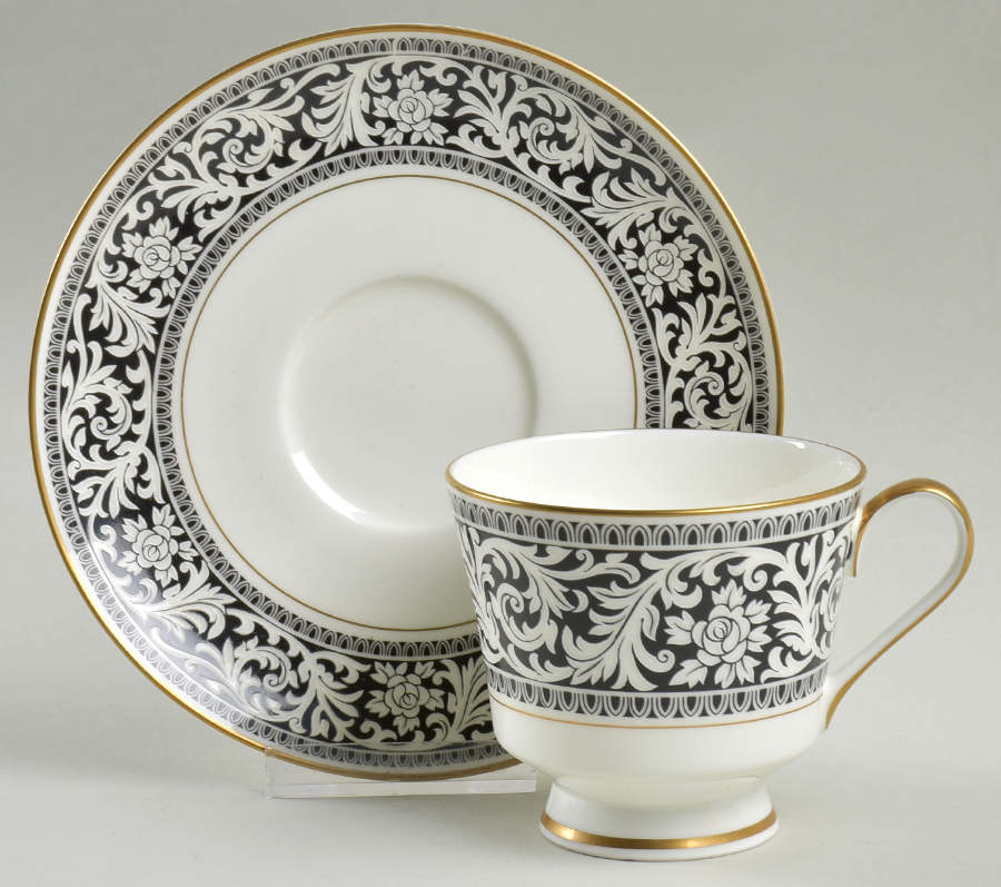 Oxford Footed Cup & Saucer Set by Mikasa-1