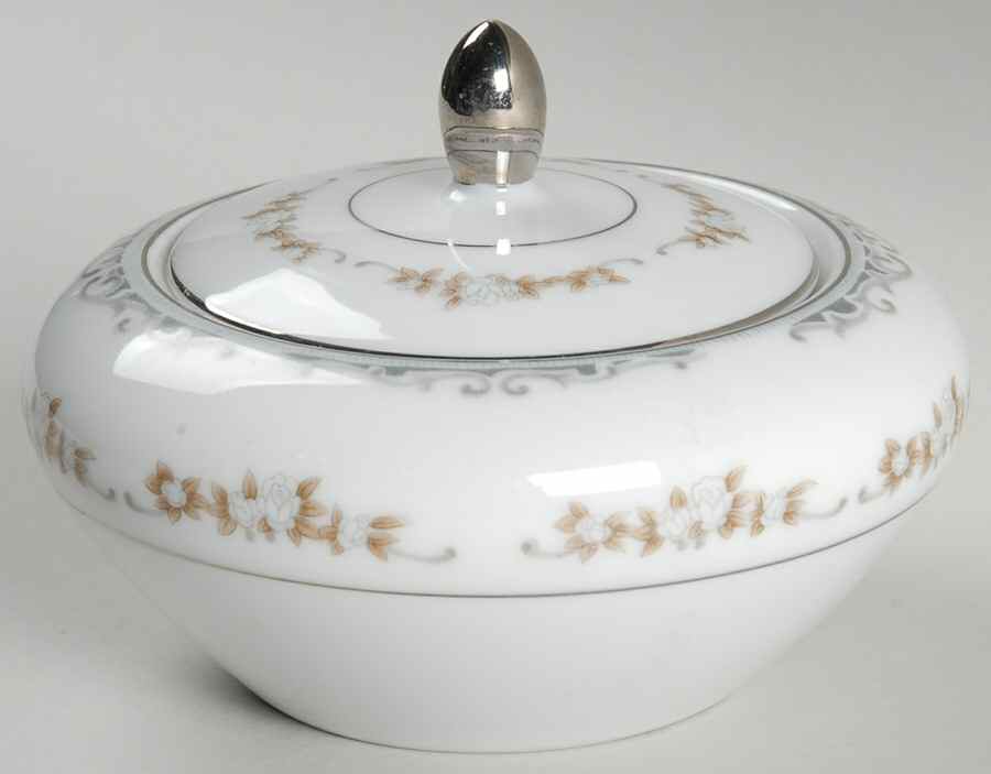 Oxford Sugar Bowl & Lid by Mikasa-1