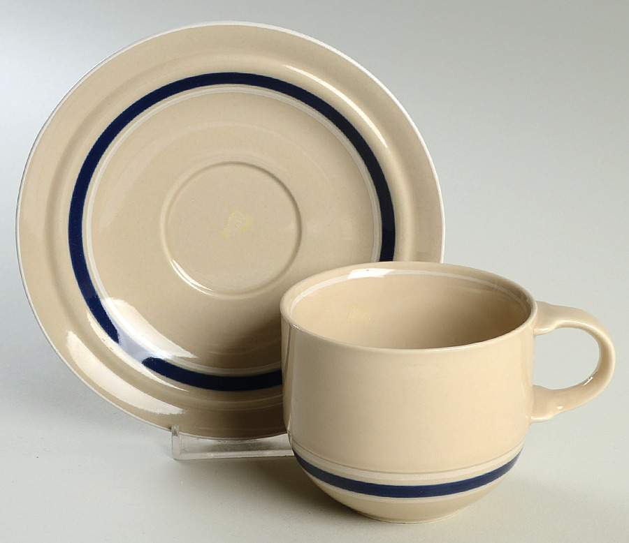 Pacific Beach Flat Cup & Saucer Set by Mikasa-1