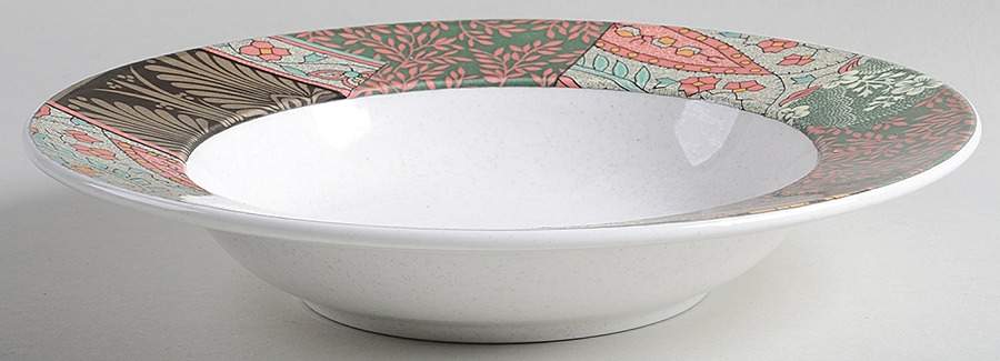 Paisley Brocade Large Rim Soup Bowl by Mikasa-1