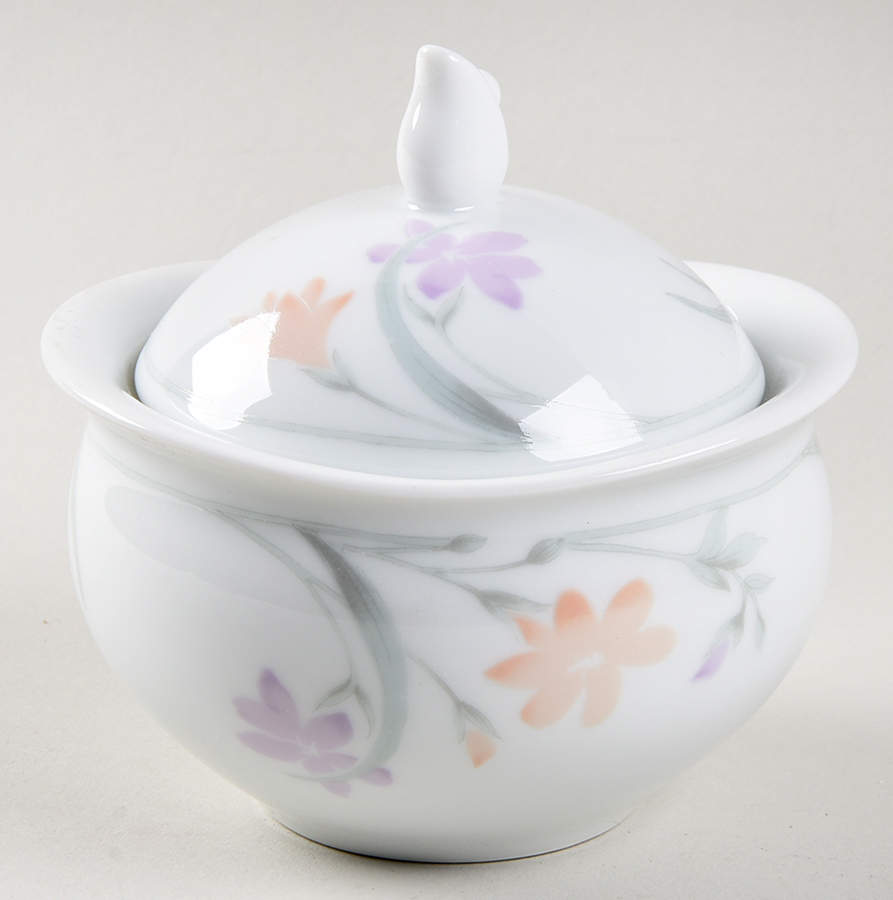 Painted Daisies Sugar Bowl & Lid by Mikasa-1