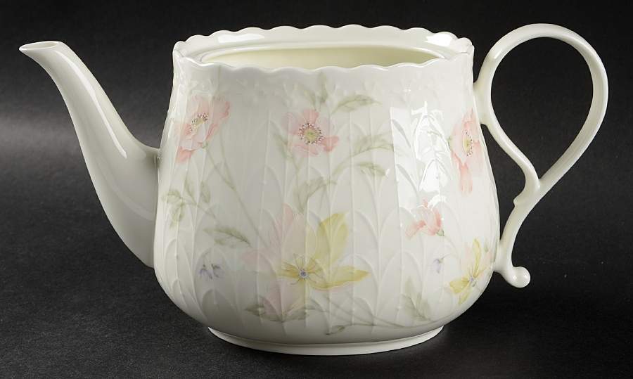 Pastel Garden Teapot No Lid by Mikasa-1