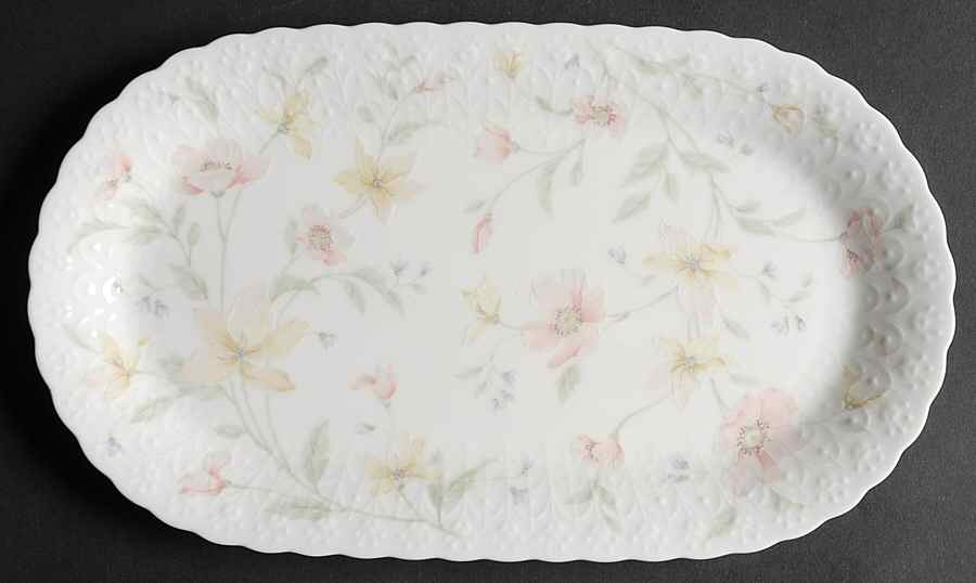 Pastel Garden 11" Oval Serving Platter by Mikasa-1