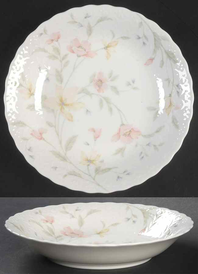 Pastel Garden Coupe Soup Bowl by Mikasa-1