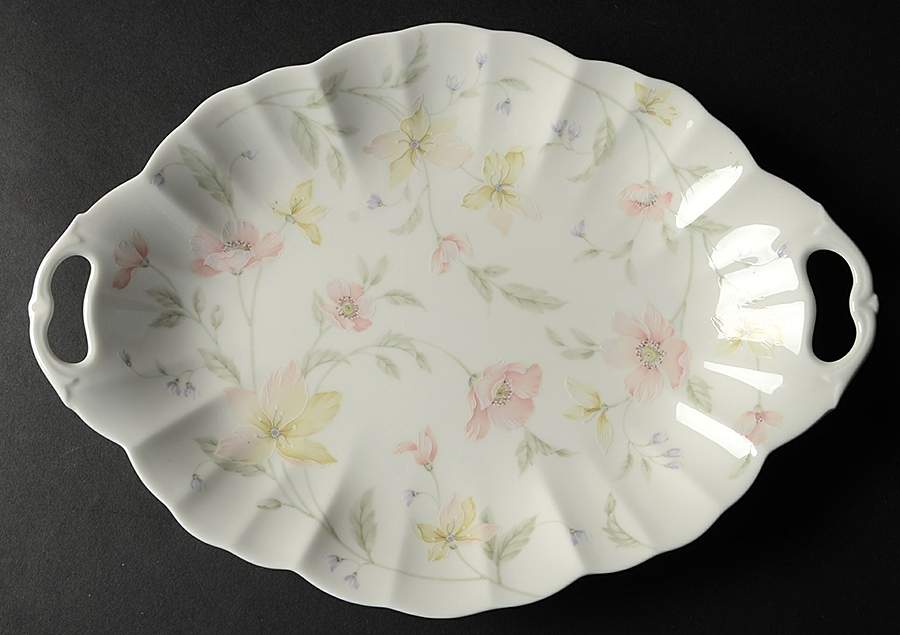 Pastel Garden 12" Oval Serving Platter by Mikasa-1