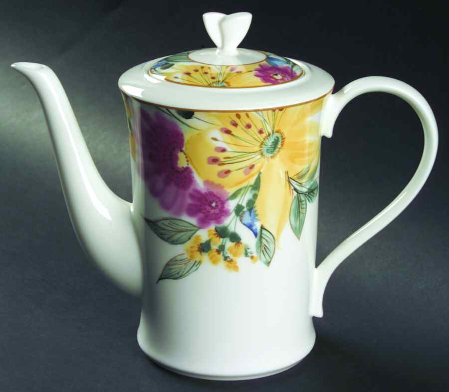 Paradiso Garden Coffee Pot & Lid by Mikasa-1